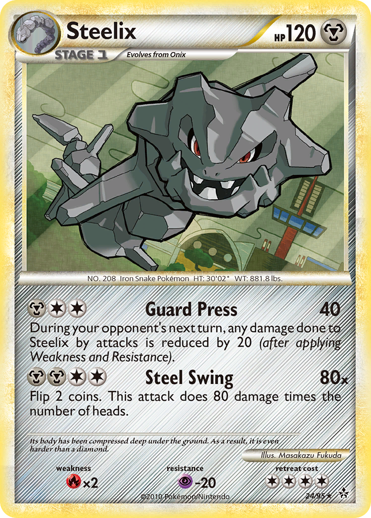 Unleashed Non - Holo Steelix #24/95